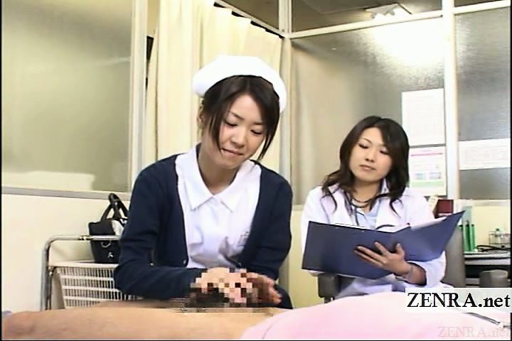 Asian Nurse Cfnm Handjobs - Subtitled CFNM Japanese Milf Doctor And Nurse Handjob at Nuvid